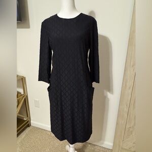 J. McLaughlin Black Long Sleeve Dress